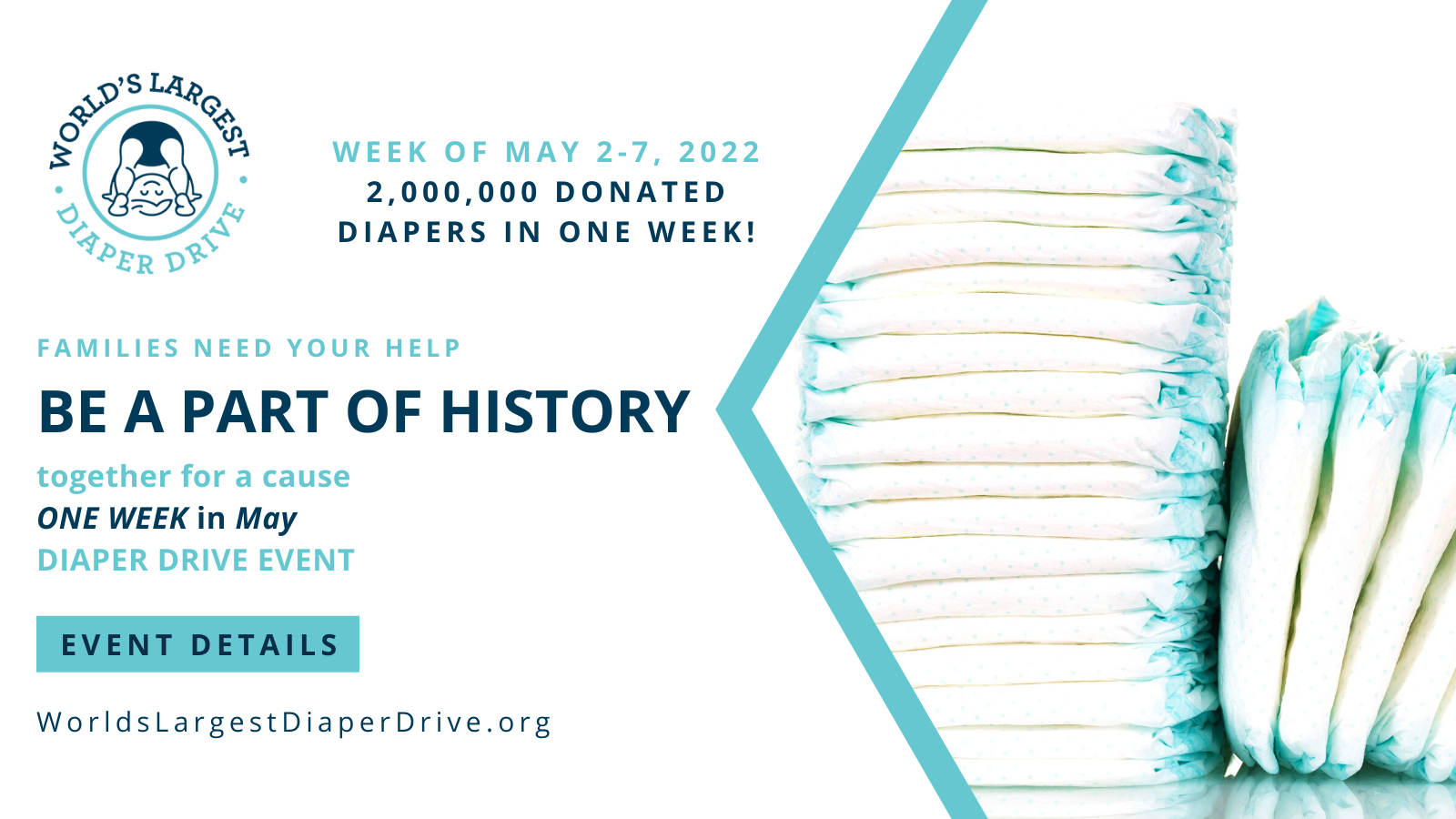 World's Largest Diaper Drive ad